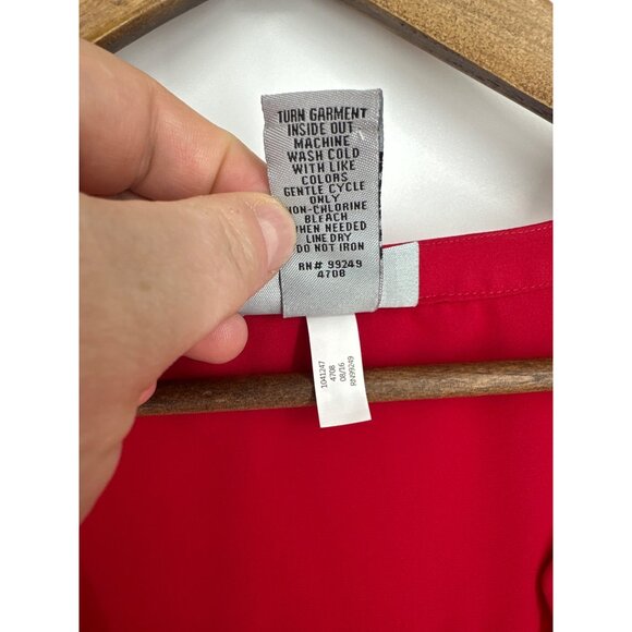 Catherines Split Long Sleeve Embellished Faux Wrap Blouse Size 3X - Picture 4 of 9